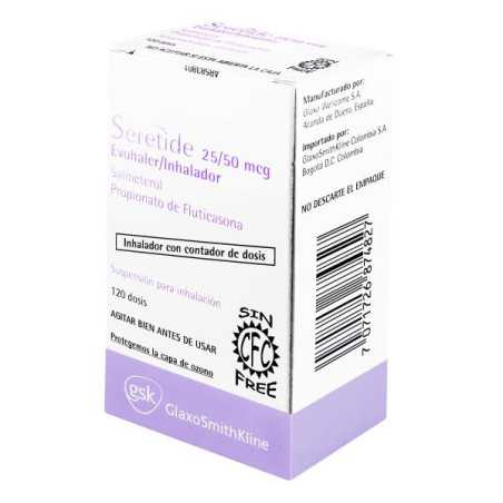 SERETIDE 25/50MCG 120 DOSIS EVOH (A)(DA) FLUTICASONA-SALMETEROL