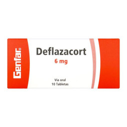 DEFLAZACORT 6 MG 10 TABLETAS GF DEFLAZACORT