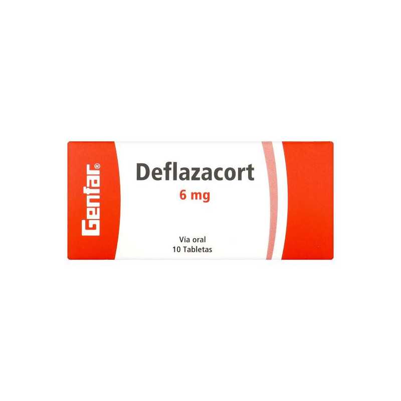 DEFLAZACORT 6 MG 10 TABLETAS GF DEFLAZACORT