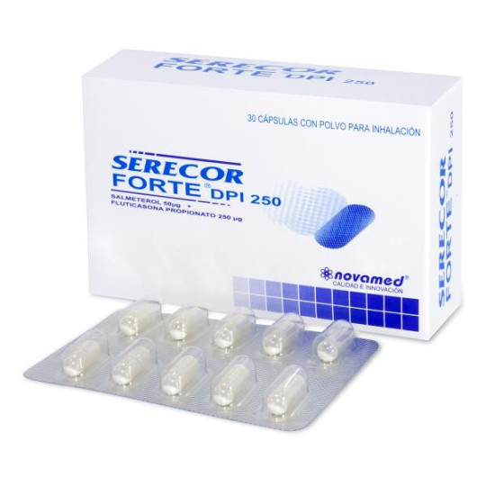 SERECOR FORTE DPI 250/50MG 30 CAPS FLUTICASONA-SALMETEROL SERECOR FORTE DPI 250/50MG 30 CAPS FLUTICASONA-SALMETEROL