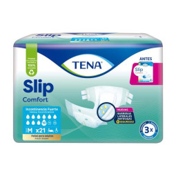 PAN.TENA SLIP CLASIC MED.TIPO TELA 21 UDS PANALES INCONTINE