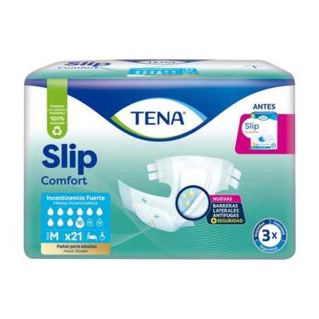 PAN.TENA SLIP CLASIC MED.TIPO TELA 21 UDS PANALES INCONTINE