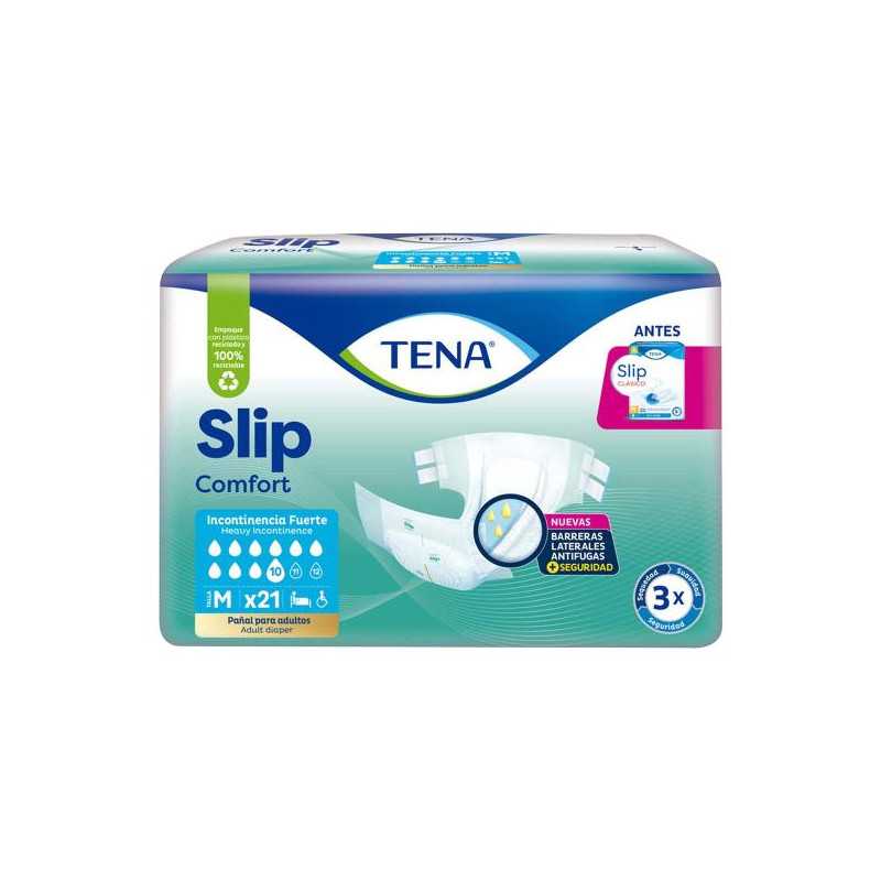 PAN.TENA SLIP CLASIC MED.TIPO TELA 21 UDS PANALES INCONTINE