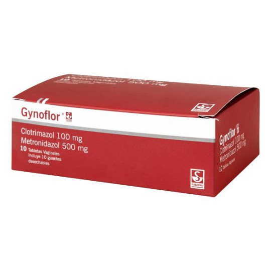 GYNOFLOR 500/100 MG 10 TABLETAS VAGINAL METRONIDAZOL-CLOTRIMAZOL GYNOFLOR 500/100 MG 10 TABLETAS VAGINAL METRONIDAZOL-CLOTRIMAZOL