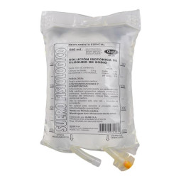 SUERO FISIOLOGICO QUIBI BOLSA 500 ML CLORURO DE SODIO