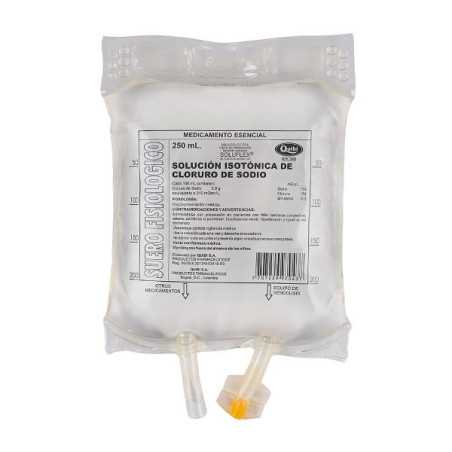 SUERO FISIOLOGICO QUIBI BOLSA 250 ML CLORURO DE SODIO