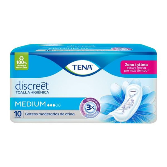 TOA.TENA MUJER MEDIUM 10 UDS R4750 PANALES INCONTINENCIA