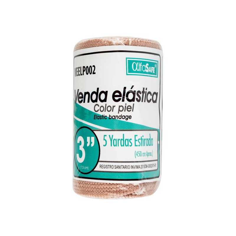 VENDA ELASTICA PIEL ALFA SAFE 3X5 VENDAS ELASTICAS