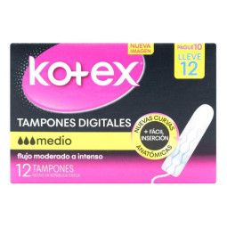 TAMPON KOTEX EVOLUTION MEDIO 12 UDS TAMPONES