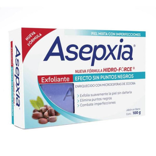 JABON ASEPXIA EXFOLIANTE 100 GR JABON ASEPXIA EXFOLIANTE 100 GR