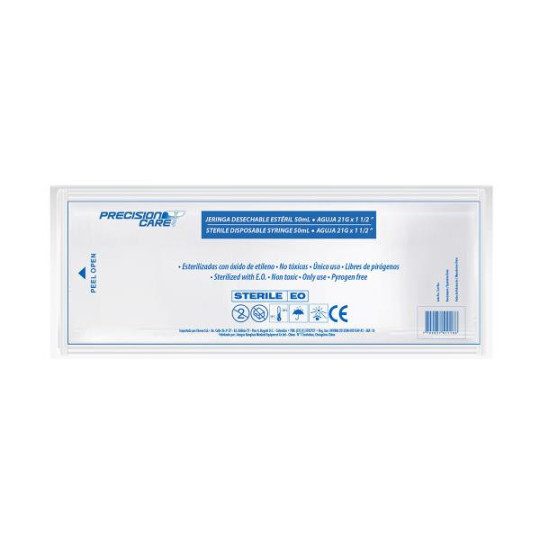 JERINGA 3P 50 ML C.AGU.PRECISION ETERNA JERINGAS