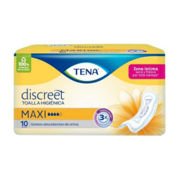 TOA.TENA MUJER MAXI 10 UDS PANALES INCONTINENCIA