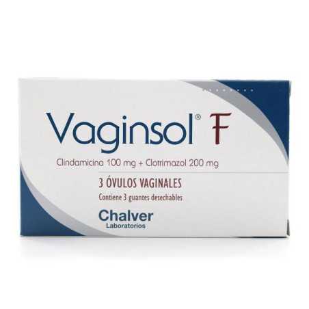 VAGINSOL F OVULOS 3 OVULOS. CLOTRIMAZOL-CLINDAMICINA