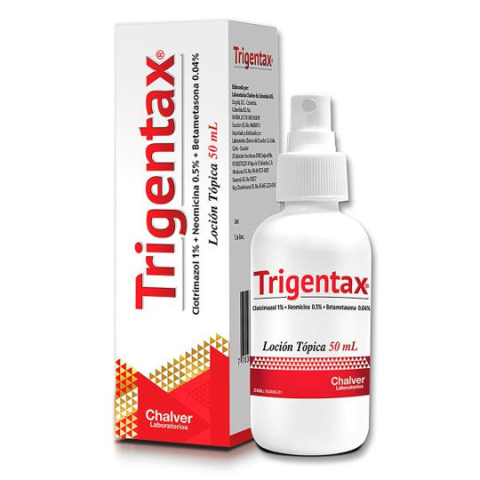 TRIGENTAX LOCION 50 ML CLOTRIMAZOL-DEXAMETASONA-NEOMICINA