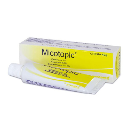 MICOTOPIC CREMA TUBO 40 GR CLOTRIMAZOL-DEXAMETASONA-NEOMICINA MICOTOPIC CREMA TUBO 40 GR CLOTRIMAZOL-DEXAMETASONA-NEOMICINA