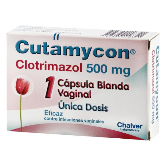 CUTAMYCON 500 MG 1 CAP.BLANDA VAGINAL CLOTRIMAZOL CUTAMYCON 500 MG 1 CAP.BLANDA VAGINAL CLOTRIMAZOL