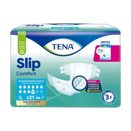 PAN.TENA SLIP CLASICO GDE 21 UND PANALES INCONTINENCIA