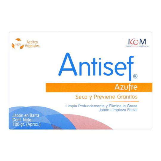 JABON ANTIACNE ANTISEF AZUFRE 100GR (PUMCV)