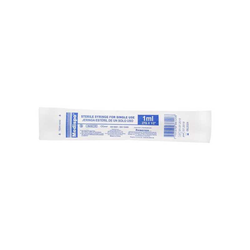 JERINGA MEDISPO 3P 1 ML 27X1/2 JERINGAS
