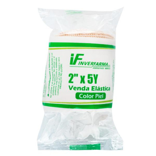 VENDA ELASTICA PIEL INVERFARMA 2X5 VENDAS ELASTICAS