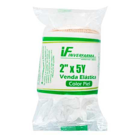 VENDA ELASTICA PIEL INVERFARMA 2X5 VENDAS ELASTICAS