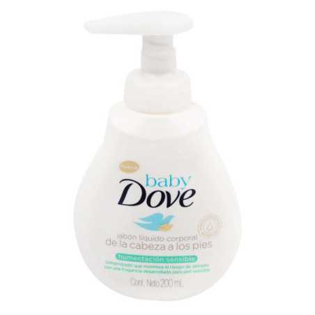 JABON DOVE BABY LIQUI.HUM.SENSIBLE 200ML JABONES