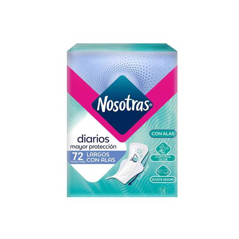 PROT.NOSOTRAS DIARI.LARGOS C.ALAS 72 UDS PROTECTORES 