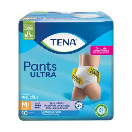 PAN.TENA PANTS ULTRA MED.PLUS CARE 10UDS 
