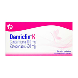 DAMICLIN K 7 OVULOS KETOCONAZOL-CLINDAMICINA