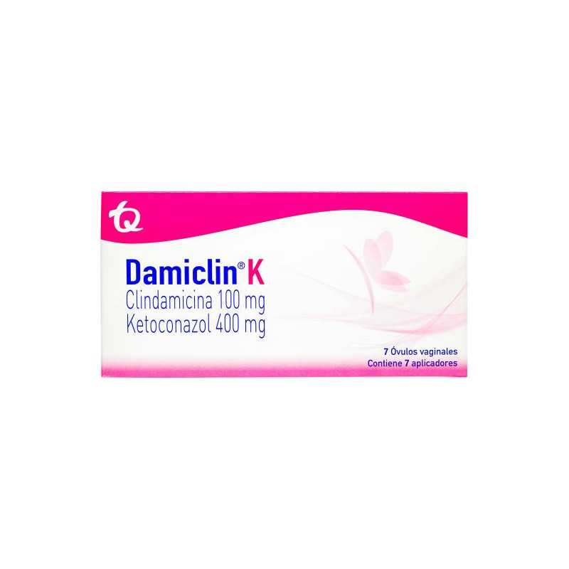 DAMICLIN K 7 OVULOS KETOCONAZOL-CLINDAMICINA DAMICLIN K 7 OVULOS KETOCONAZOL-CLINDAMICINA