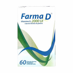 FARMA D VITAMINA D3 2000 UI 60 TBS VITAMINA A Y D
