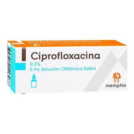 CIPROFLOXACINA 0.3% GOTAS OFTAL.5 ML MP 