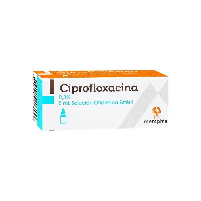 CIPROFLOXACINA 0.3% GOTAS OFTAL.5 ML MP 