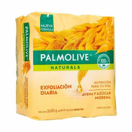 3 JAB.PALMOLIVE AVENA.AZUCAR MORENA 110G 