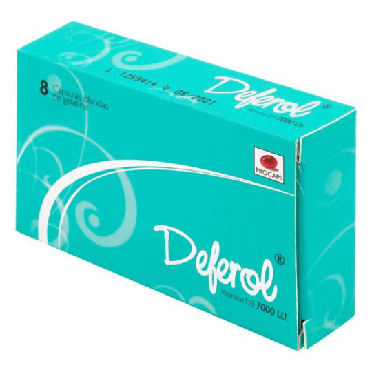 DEFEROL 7000 UI 8 CAPSULAS VITAMINA D