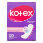 PROTECTORES DIARIOS KOTEX LARGOS 120UNDS 