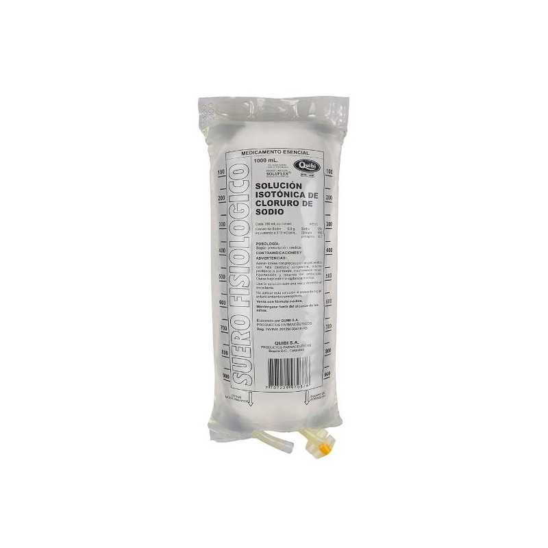 SUERO FISIOLOGICO QUIBI BOLSA 1000 ML