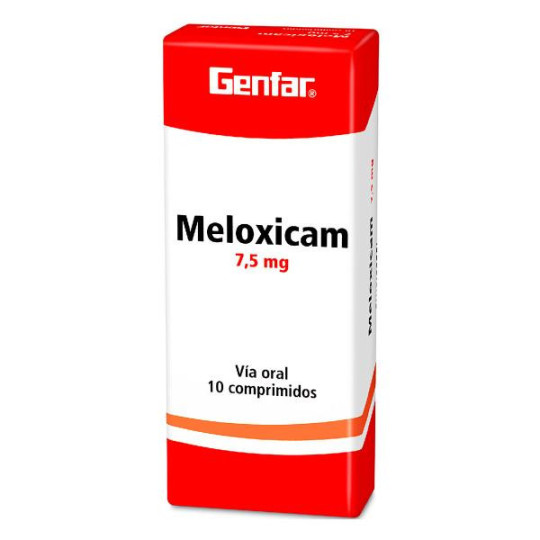 MELOXICAM 7.5 MG 10 TABLETAS GF MELOXICAM