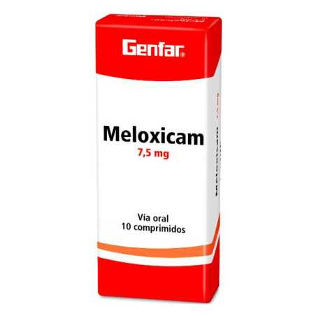 MELOXICAM 7.5 MG 10 TABLETAS GF MELOXICAM
