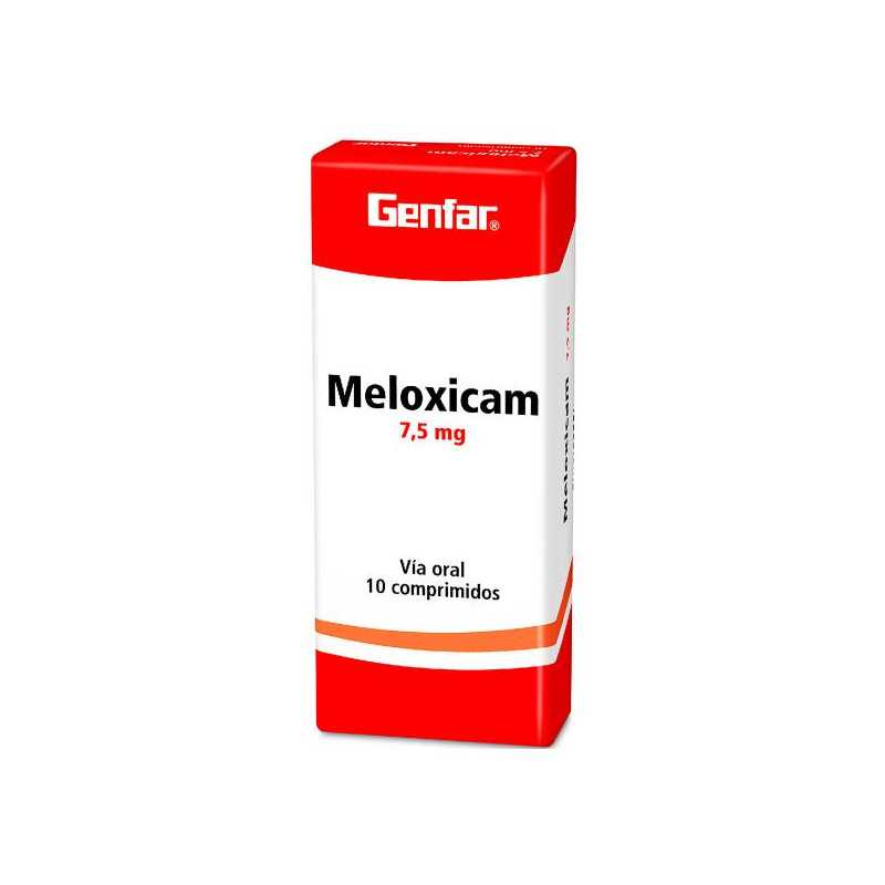 MELOXICAM 7.5 MG 10 TABLETAS GF MELOXICAM