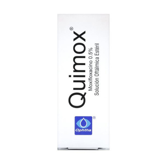 QUIMOX SOLUCION OFTALMICA 5 ML (DA) MOXIFLOXACINA QUIMOX SOLUCION OFTALMICA 5 ML (DA) MOXIFLOXACINA