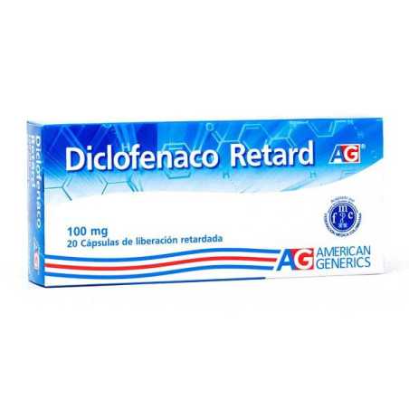 DICLOFENACO RETARD 100 MG 20 CAPSULAS AG DICLOFENAC