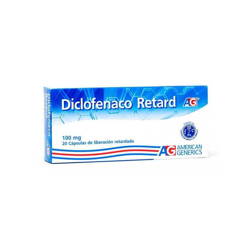 DICLOFENACO RETARD 100 MG 20 CAPSULAS AG DICLOFENAC