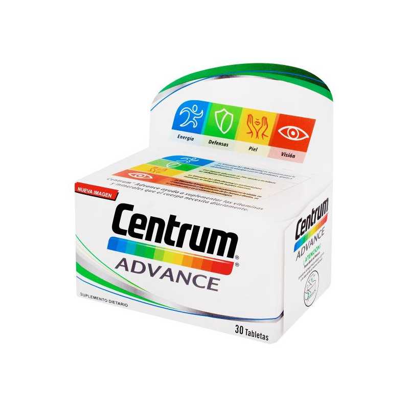 CENTRUM ADVANCE 30 TABLETAS VITAMINAS Y MINERALES CENTRUM ADVANCE 30 TABLETAS VITAMINAS Y MINERALES