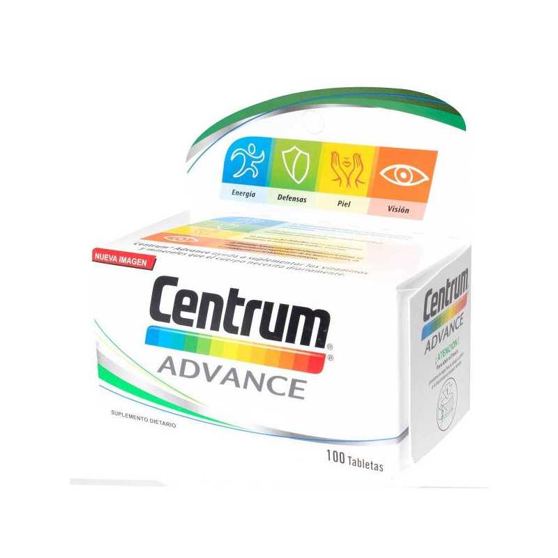 CENTRUM ADVANCE 100 TABLETAS VITAMINAS Y MINERALES CENTRUM ADVANCE 100 TABLETAS VITAMINAS Y MINERALES
