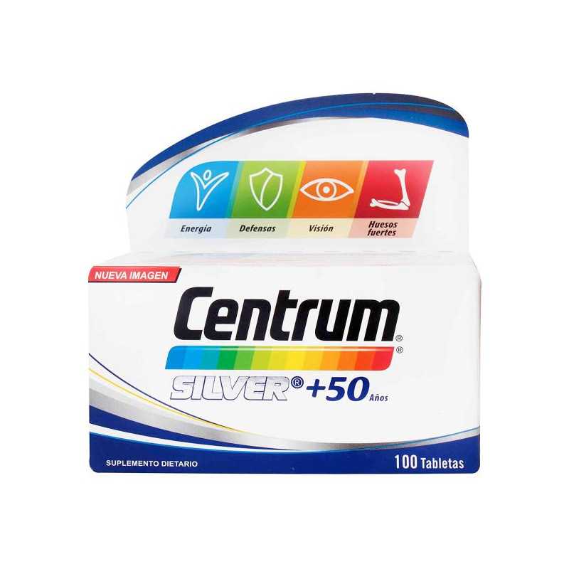 CENTRUM SILVER 50 ANOS 100 TABLETAS VITAMINAS Y MINERALES