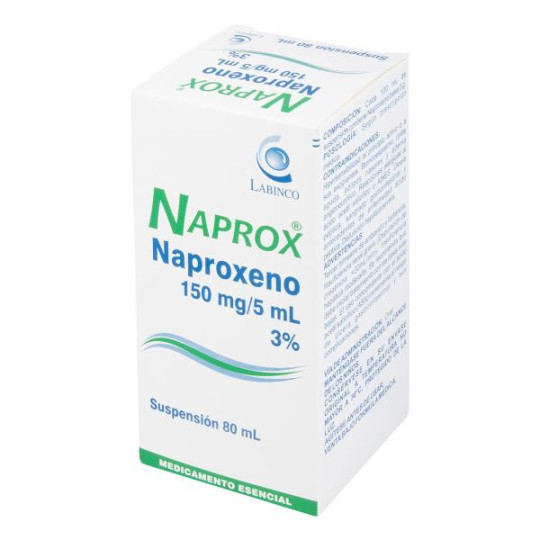 NAPROX SUSP 3% 150 MG X 80 ML (NAPROXENO) NAPROX SUSP 3% 150 MG X 80 ML (NAPROXENO)