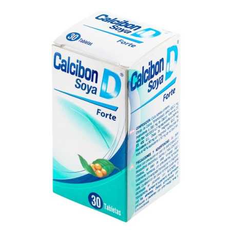 CALCIBON D SOYA FORTE 30 TABLETAS SUPLEMENTO DE CALCIO VITAMINA D
