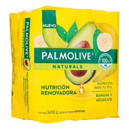 3 JAB.PALMOLIVE BANANA.AGUACATE 110 G 