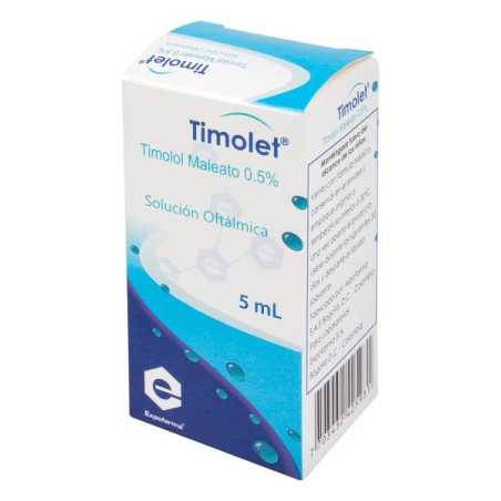 TIMOLET 0.5% TIMOLOL GOTAS OFTALM.5 ML MALEATO DE TIMOLOL